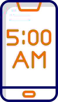 Smartphone Alarm Vector Icon