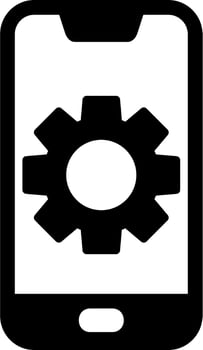 Mobile Setting Vector Icon
