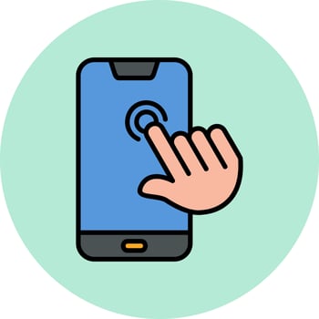 Touch Screen Vector Icon