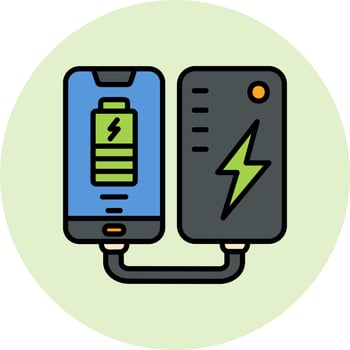 Portable Battery Vector Icon