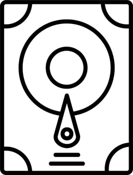 Hard Disk Vector Icon