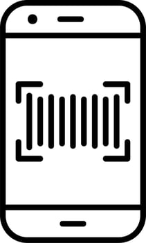 Phone Scanning Vector Icon