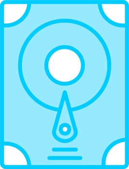 Hard Disk Vector Icon