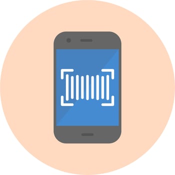 Phone Scanning Vector Icon