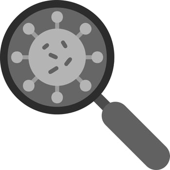 Virus Search Vector Icon