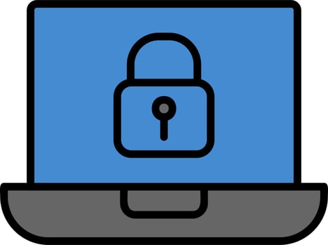 Laptop Lock Vector Icon