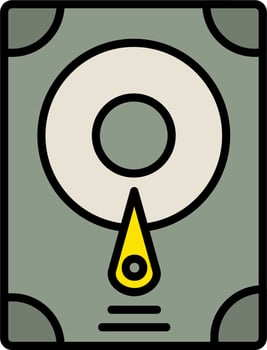 Hard Disk Vector Icon