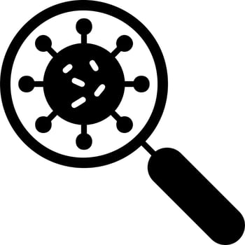 Virus Search Vector Icon
