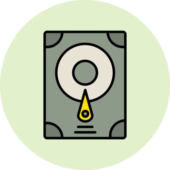 Hard Disk Vector Icon