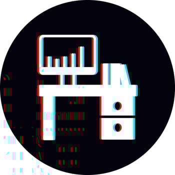 Office Desk Vector Icon