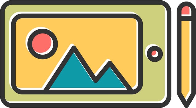Graphic Tablet Vector Icon