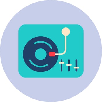 Turntable Vector Icon