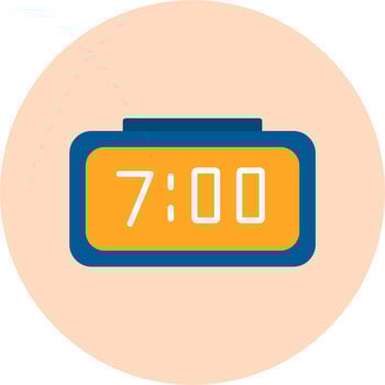 Digital Clock Vector Icon