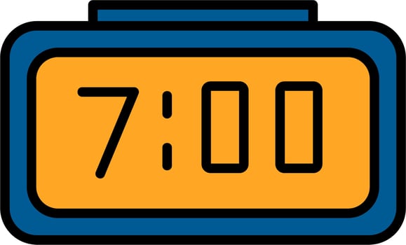 Digital Clock Vector Icon