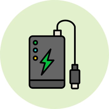 Power Bank Vector Icon