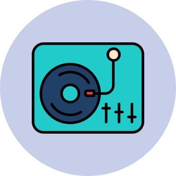 Turntable Vector Icon
