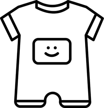 Baby Boy Outfit Vector Icon