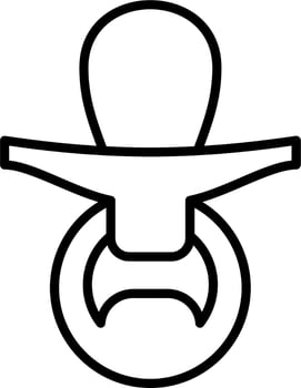 Pacifier Vector Icon