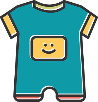 Baby Boy Outfit Vector Icon