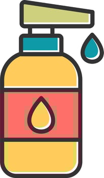 Baby lotion Vector Icon