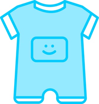 Baby Boy Outfit Vector Icon