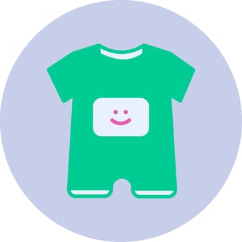 Baby Boy Outfit Vector Icon