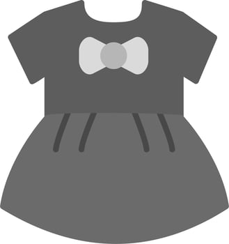 Baby Girls Dress Vector Icon