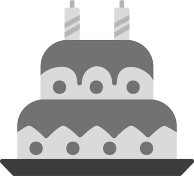 Birthday cake Vector Icon