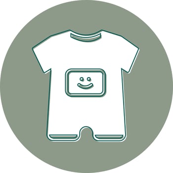 Baby Boy Outfit Vector Icon