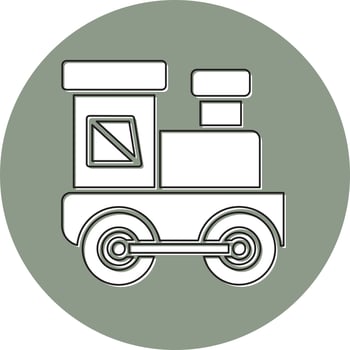 Baby Train Vector Icon