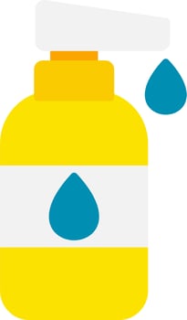 Baby lotion Vector Icon