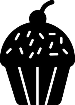 Cupcake Vector Icon
