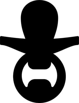 Pacifier Vector Icon
