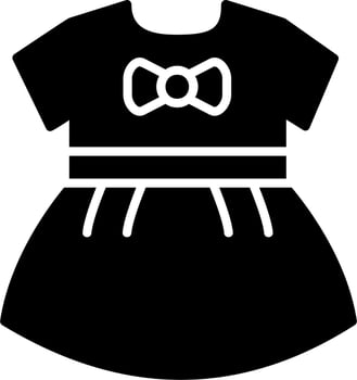 Baby Girls Dress Vector Icon