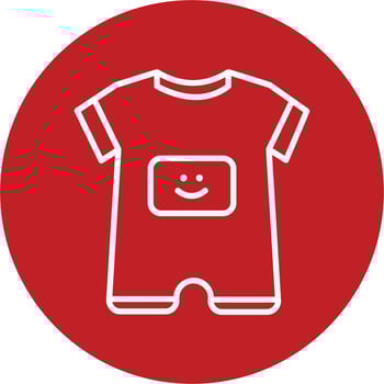 Baby Boy Outfit Vector Icon