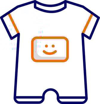 Baby Boy Outfit Vector Icon