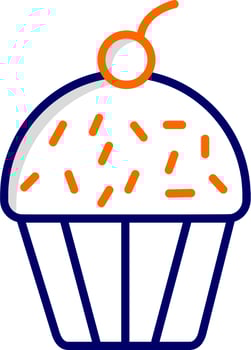 Cupcake Vector Icon