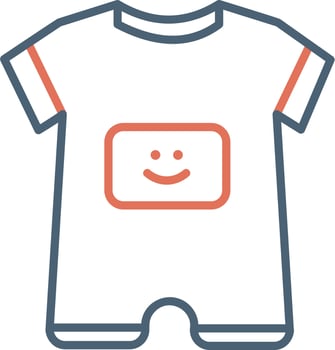 Baby Boy Outfit Vector Icon