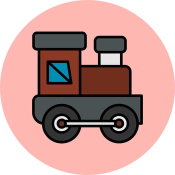 Baby Train Vector Icon