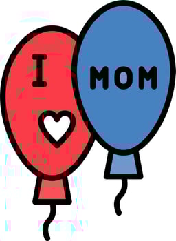 Balloons Vector Icon