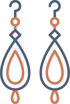 Earrings Vector Icon