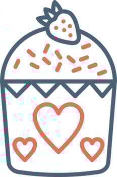 Muffin Vector Icon