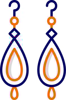 Earrings Vector Icon