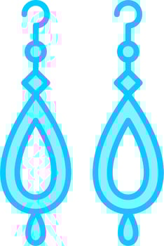 Earrings Vector Icon