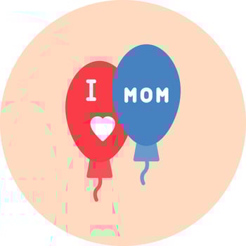 Balloons Vector Icon
