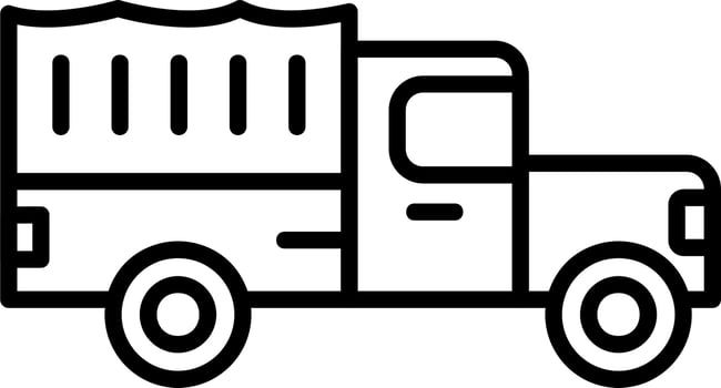 Military Truck Vector Icon