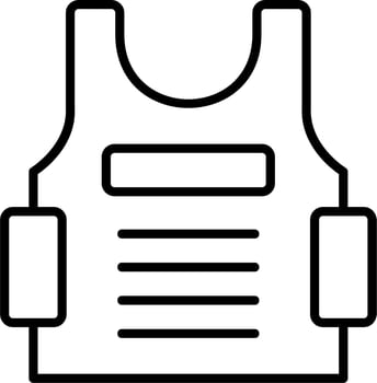 Bulletproof Vest Vector Icon