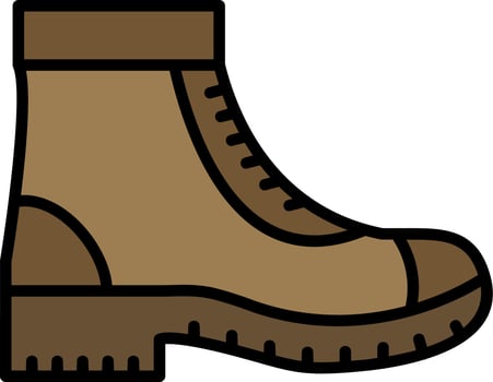 Military Boot Vector Icon