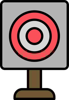 Military Target Vector Icon