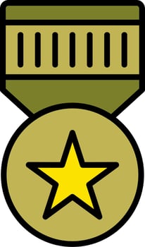 Military Badge Vector Icon